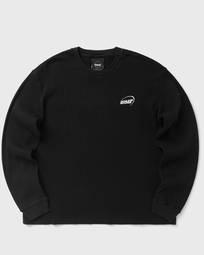Boiler Room Waffle Long Sleeve Black