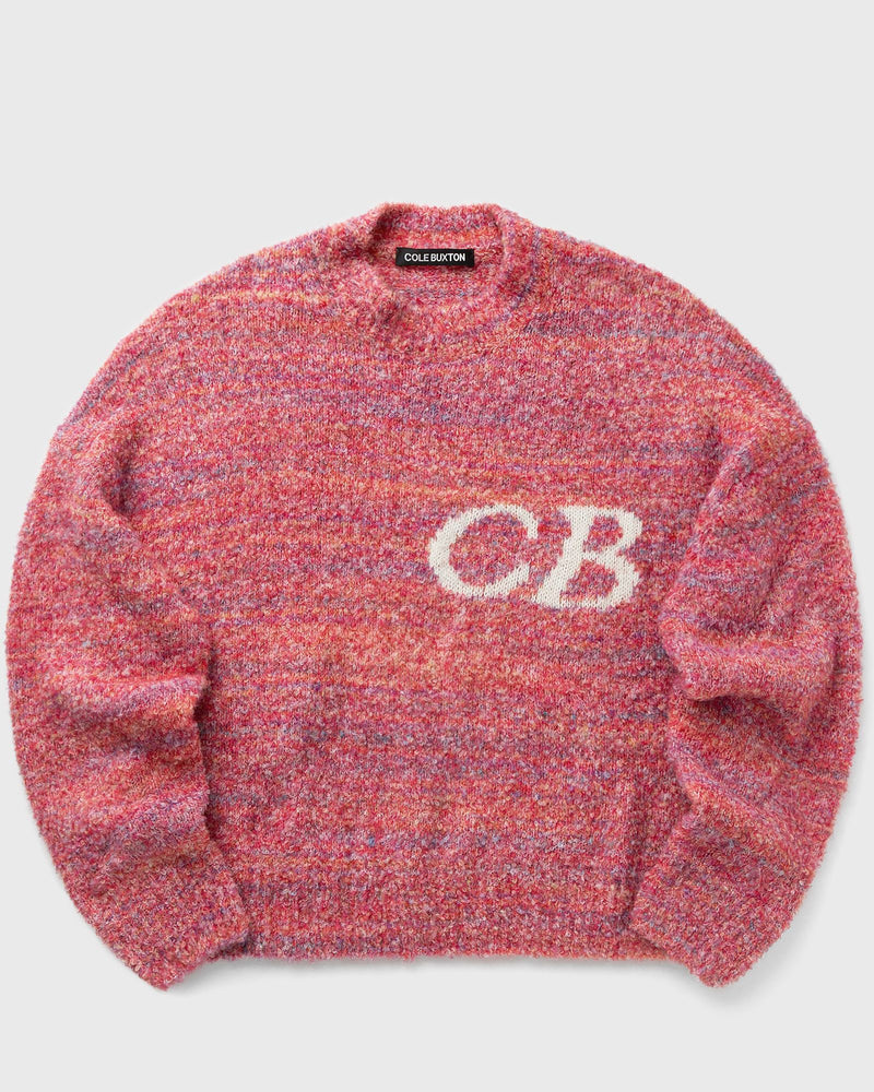 Cole Buxton Boucle Cb Logo Sweater Pink