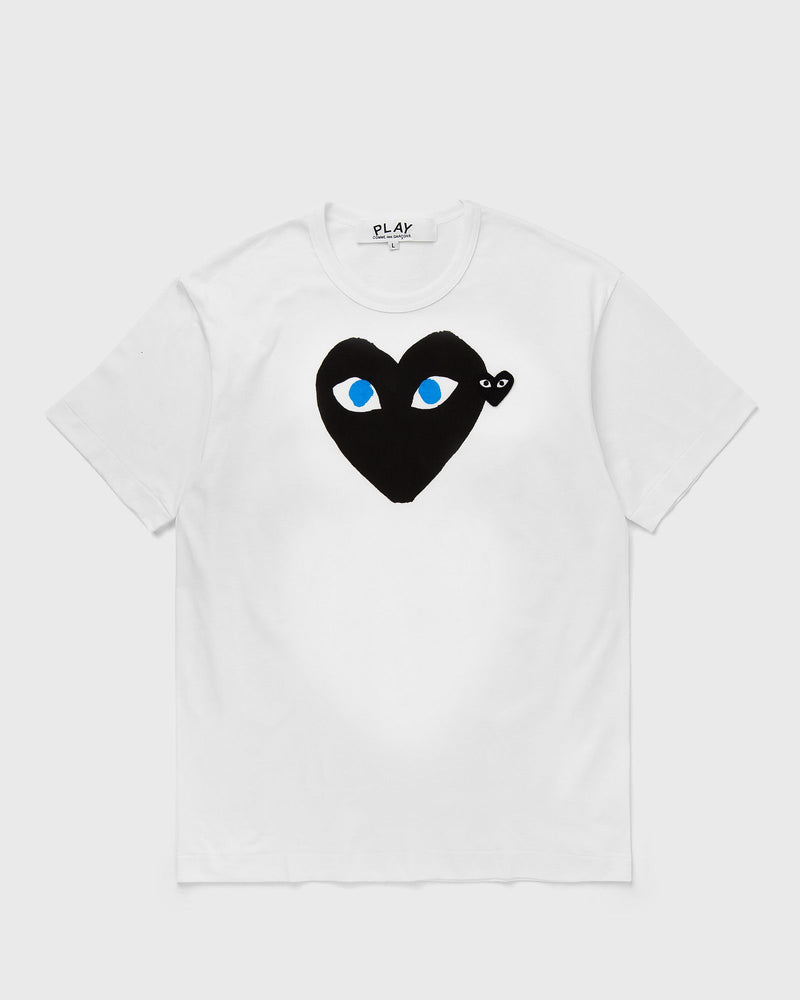 Comme des Garçons Play Tee Black Emblem Knit White