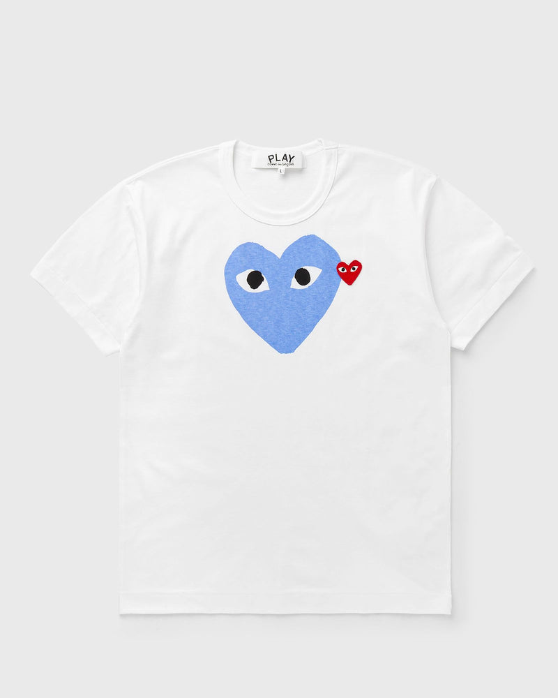 Comme des Garçons Play Red Heart Emblem Tee Blue