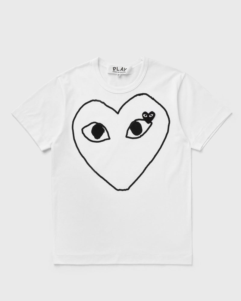 Comme des Garçons Play Black Heart Emblem Tee Beige