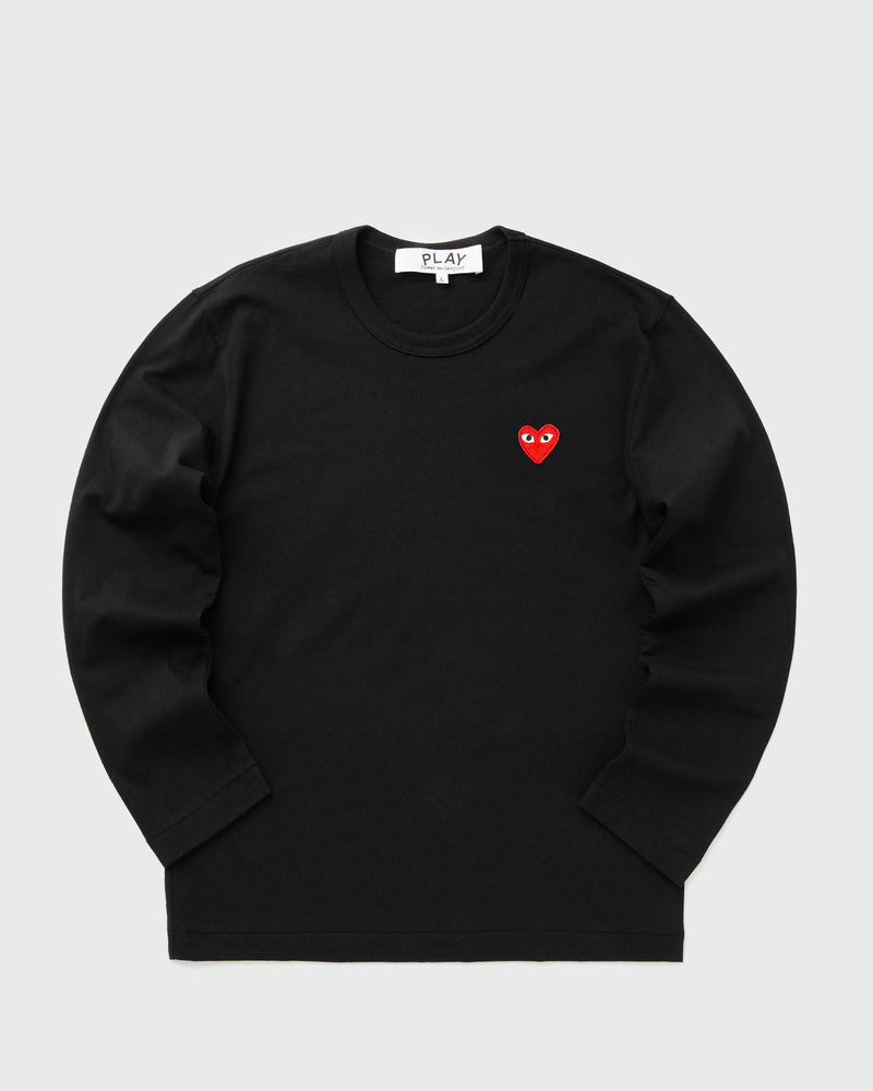 Comme des Garçons Play Red Emblem Tee Black