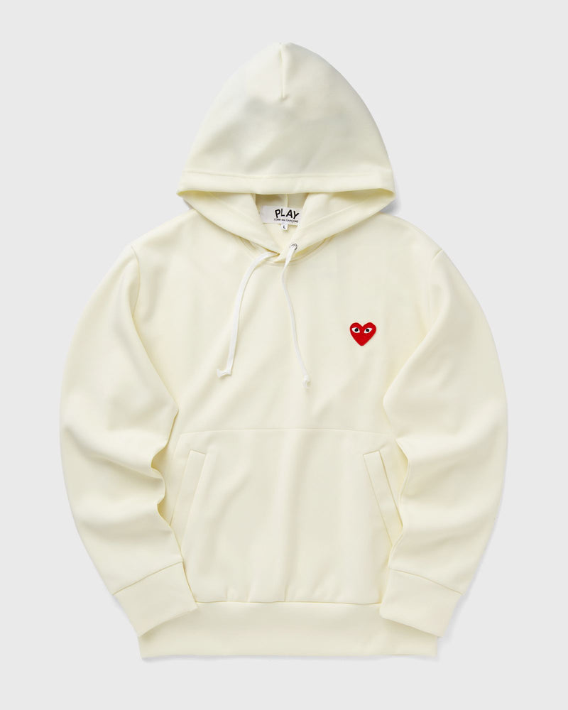 Comme des Garçons Play Red Heart Emblem Sweatshirt Beige