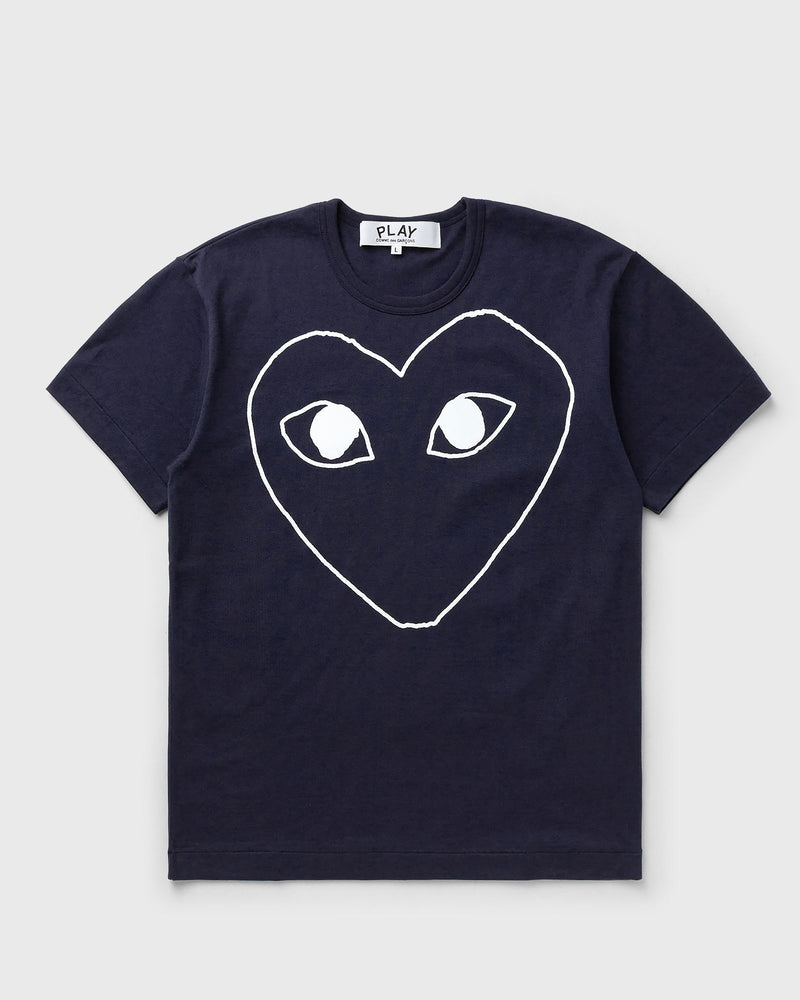 Comme des Garçons Play Logo Print Tee Blue