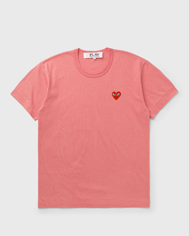 Comme des Garçons Play Red Emblem Tee Pink