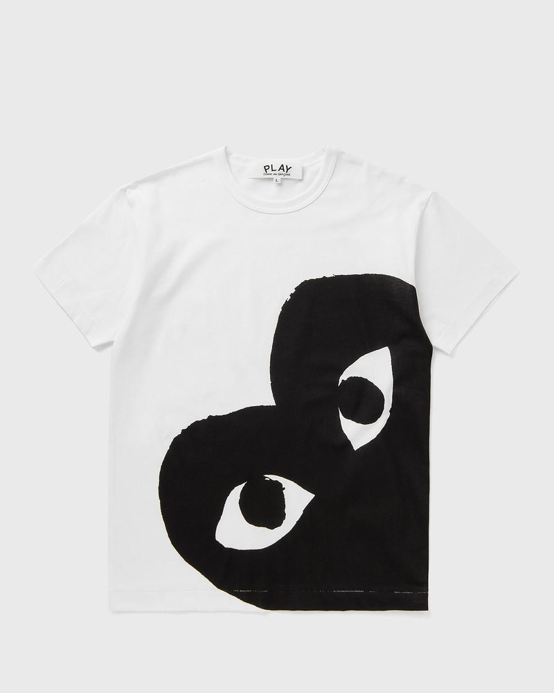 Comme des Garçons Play Tee Logo Print Knit Black|white