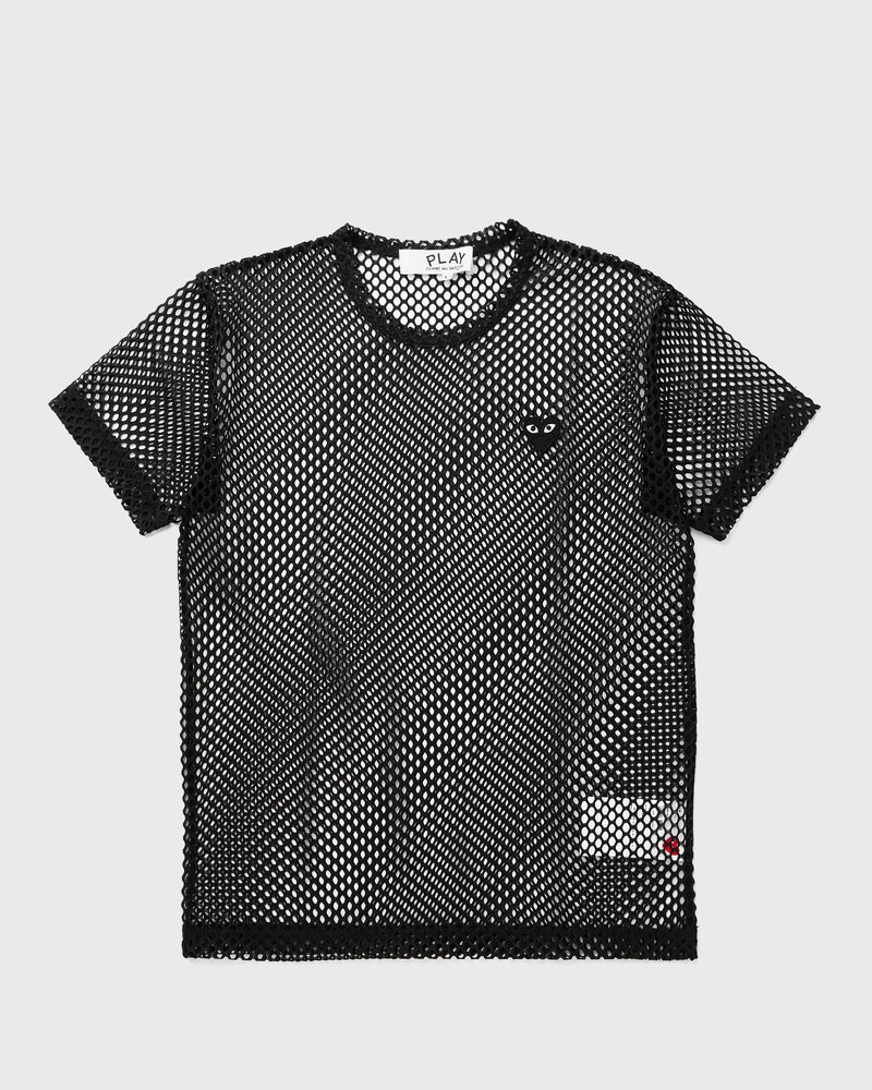 Comme des Garçons Play Tee Mesh Large Black Emblem