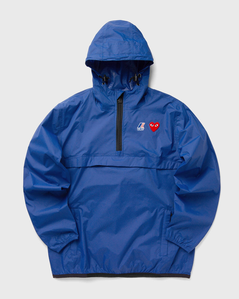 Comme des Garçons Play X K-Way Half Zip Jacket Blue