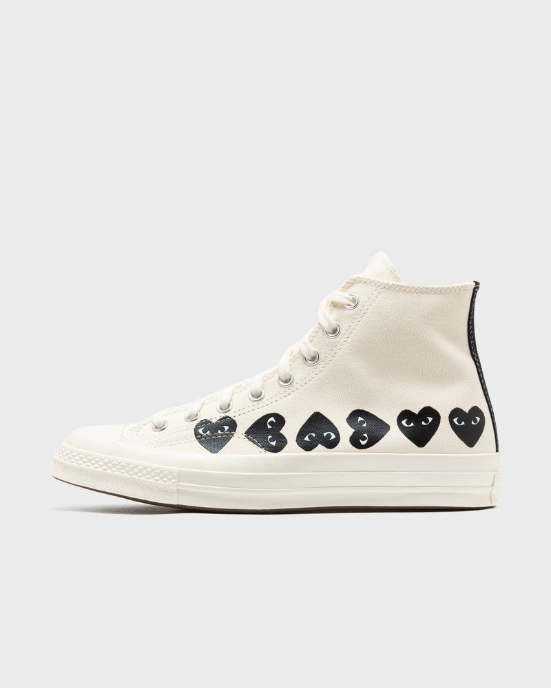 Comme des Garçons Play X Converse Chuck Taylor 70 Multiheart High Top Beige