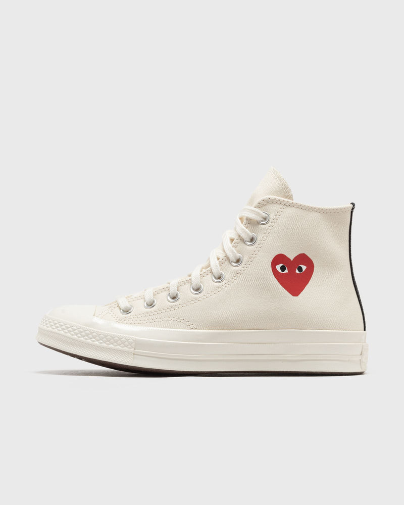 Comme des Garçons Play X Converse Chuck Taylor 70 Small Heart High Top Beige