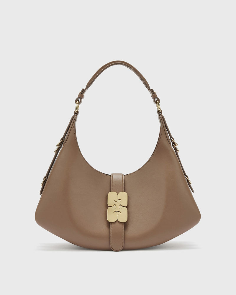 Ganni Kat Small Butter Brown