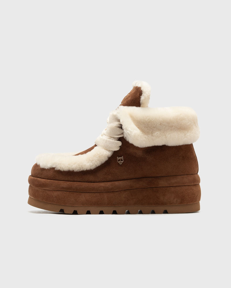 Naked Wolfe Bambi Tan Suede/Shearling Brown