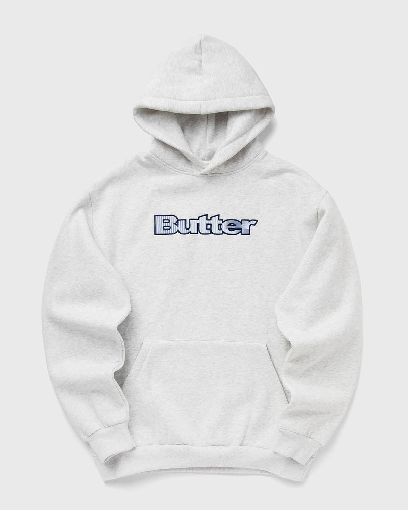 Butter Goods Stripe Logo Applique Pullover Hood Beige