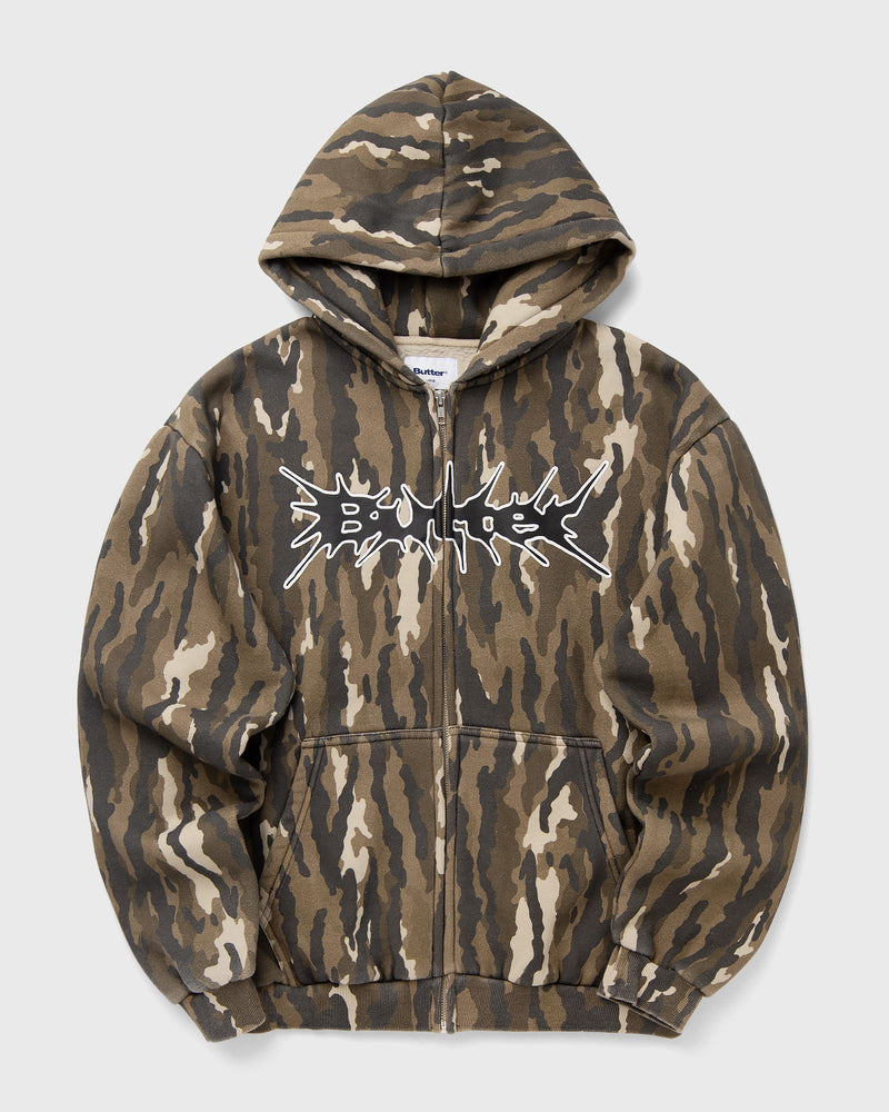Butter Goods Nail Logo Zip-Thru Hood Green