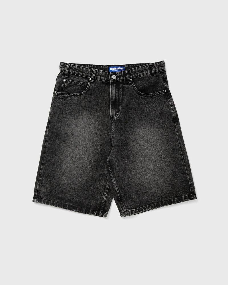 Butter Goods Drummer Baggy Denim Shorts Black