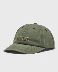 Butter Goods Ripstop Rounded Logo 6 Panel Cap Green