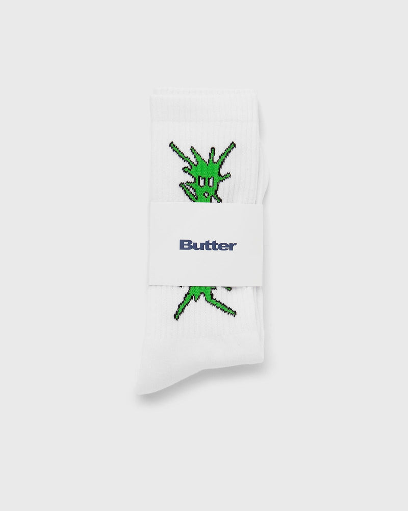 Butter Goods Nail Logo Socks White