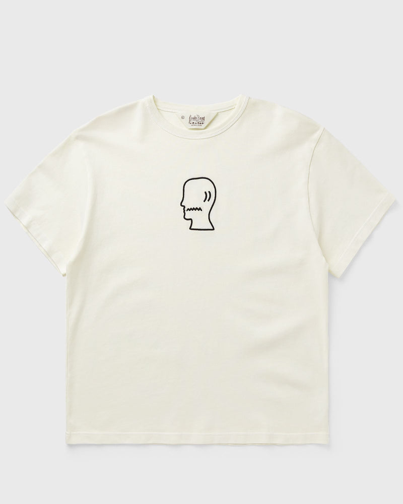 Brain Dead Heavyweight 3D Embroidery Logohead Tee Beige