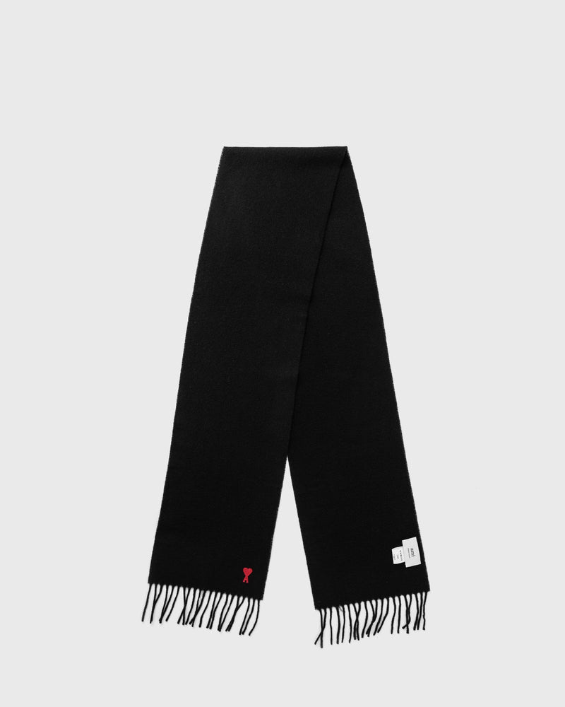 AMI Paris AMI de Coeur Rouge Scarf Black