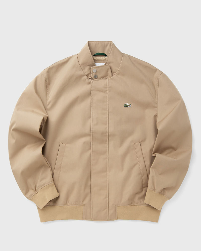 Lacoste Water-Repellent Twill Harrington Jacket Beige