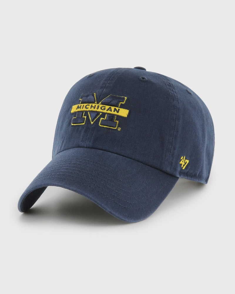 ´47 Ncaa Michigan ’47 Clean Up W/No Loop Label Blue