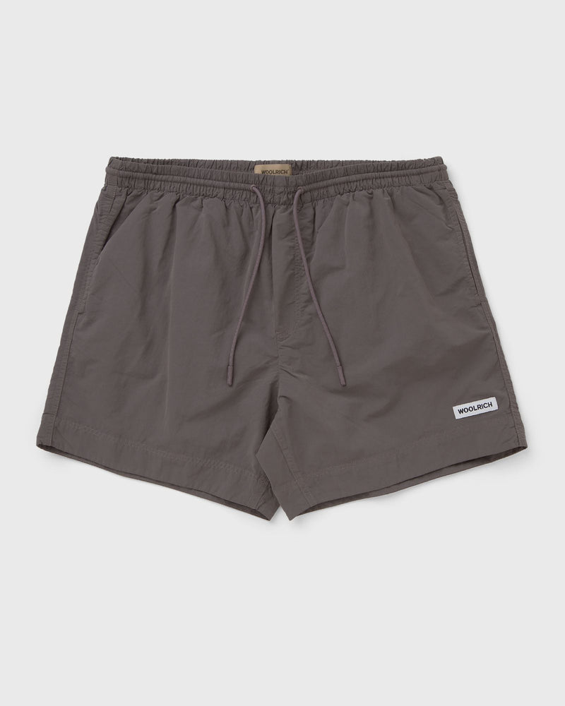 Woolrich Solid Swim Shorts Brown
