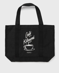 Maison Kitsune Café Kitsuné Coffee Cup Tote Black