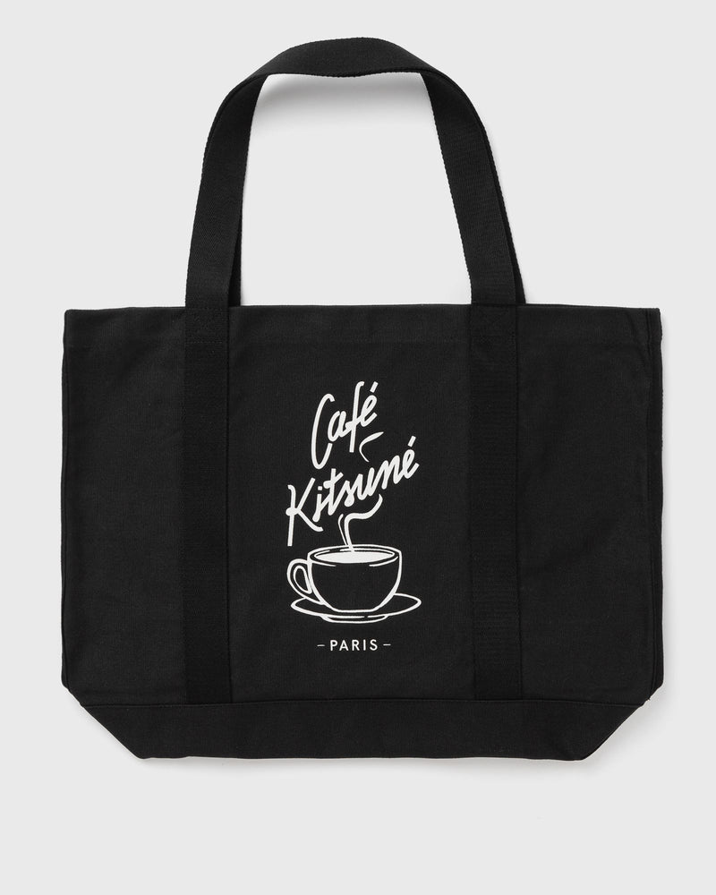 Maison Kitsune Café Kitsuné Coffee Cup Tote Black
