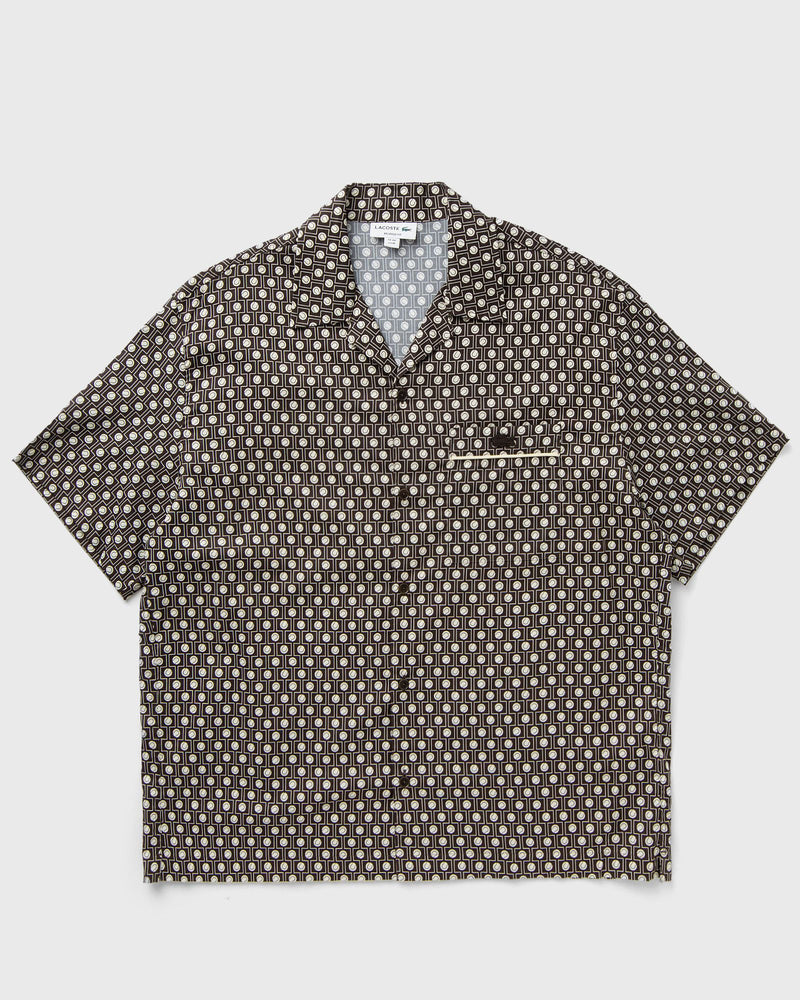 Lacoste Relaxed Fit Short Sleeved Shirt Brown