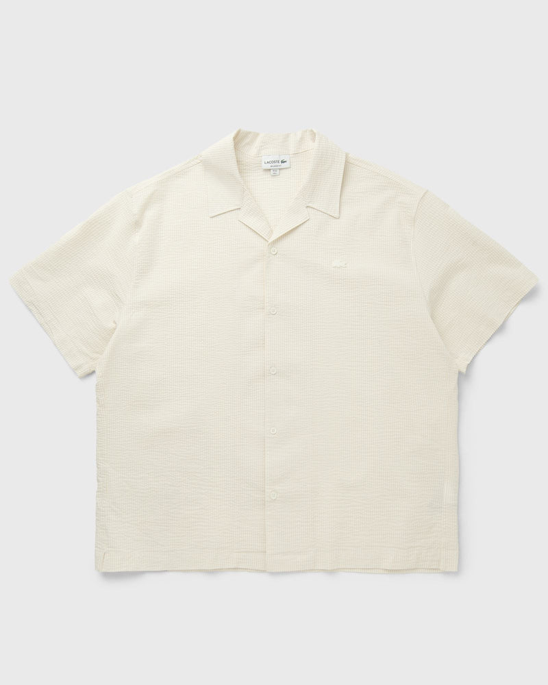 Lacoste Relaxed Fit Seersucker Shirt White