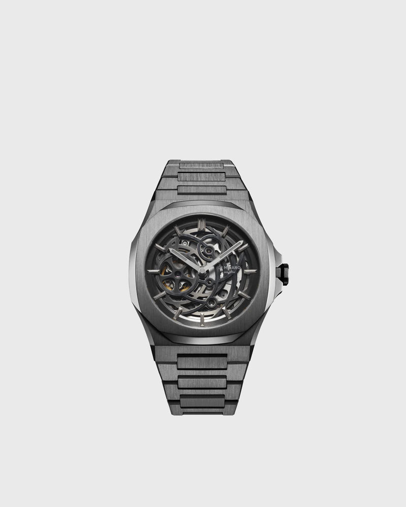 D1 Milano Mechanical - Skeleton-41.5 Mm Grey