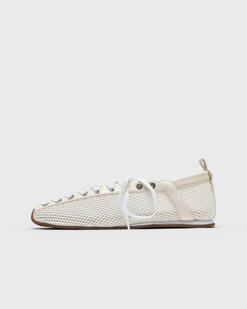 Ganni Sporty Ballerina Mesh Beige