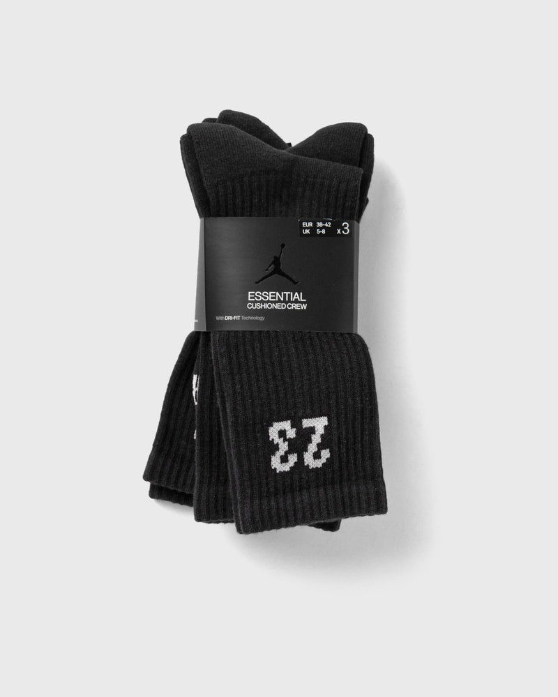 Jordan Essentials Crew Socks (3 Pairs) Black