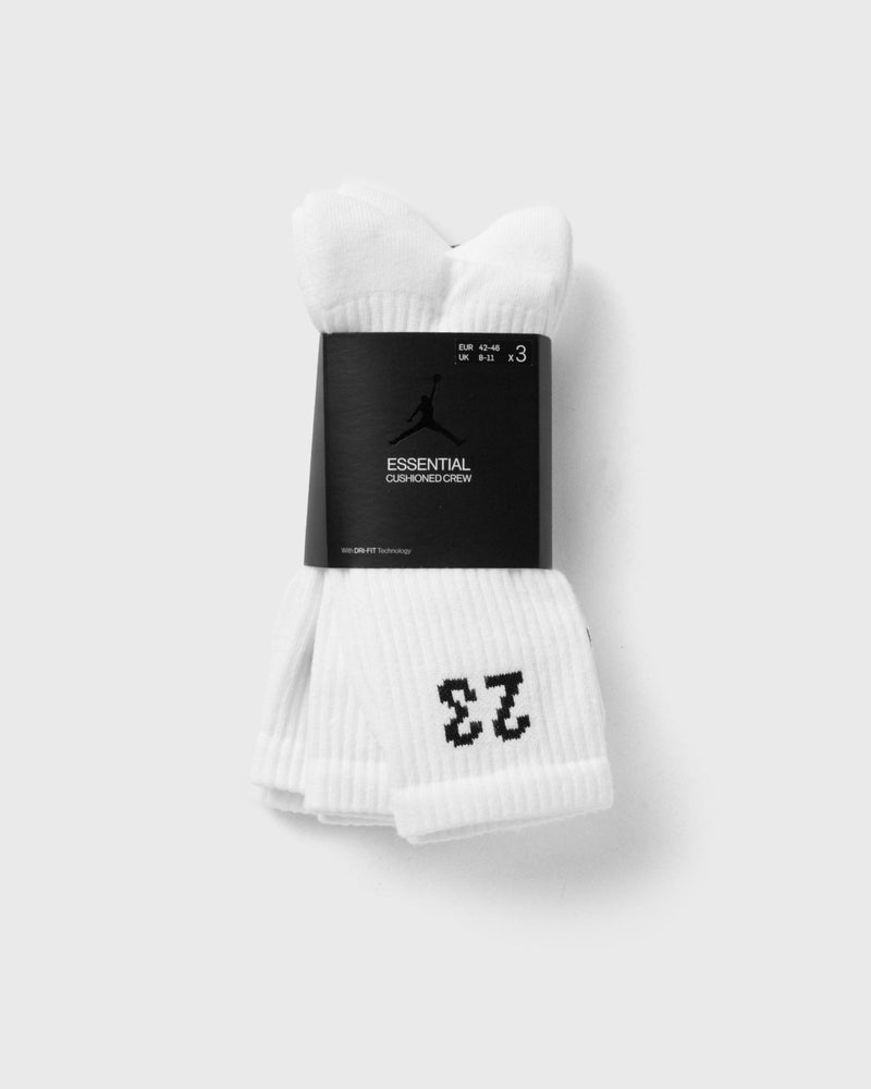 Jordan Essentials Crew Socks (3 Pairs) White