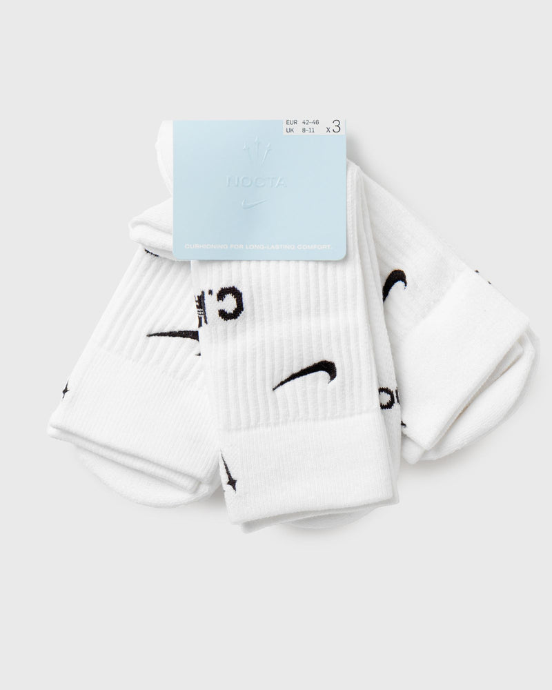 Nike x Nocta Crew Socks (3 Pairs) White