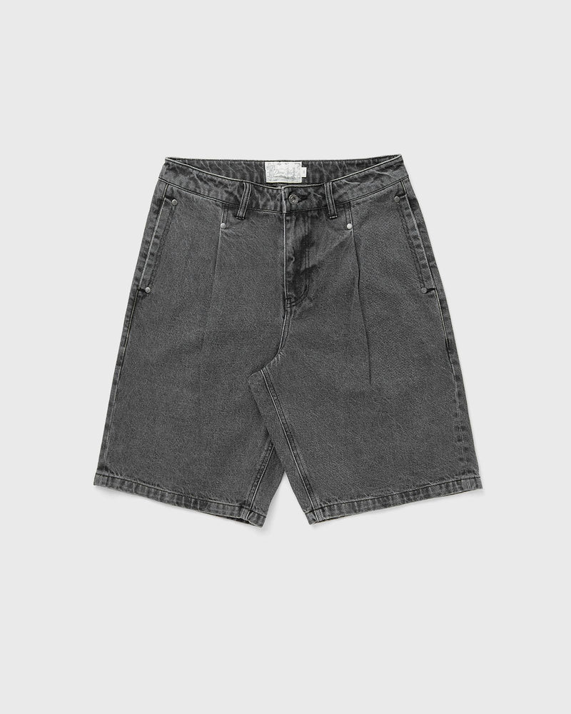 Dime Mtl Pleated Denim Shorts Black