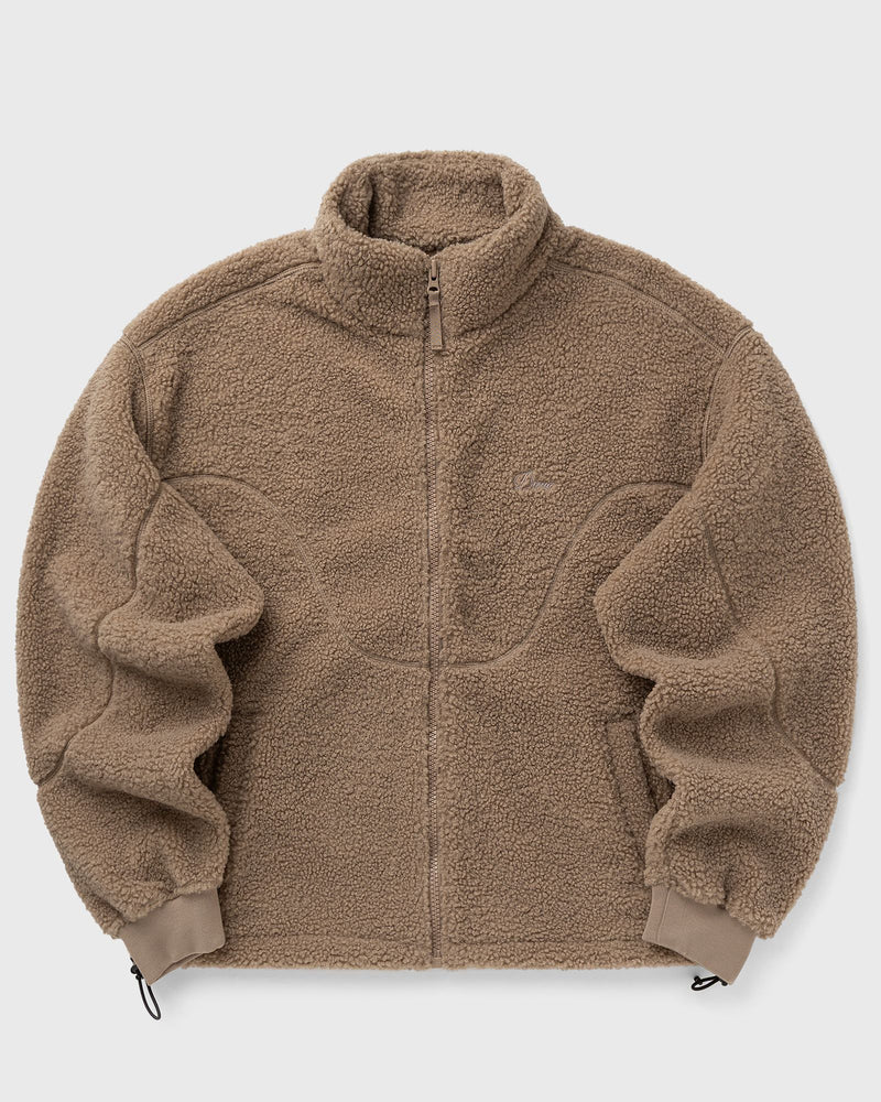 Dime Mtl Polar Fleece Sherpa Zip Brown