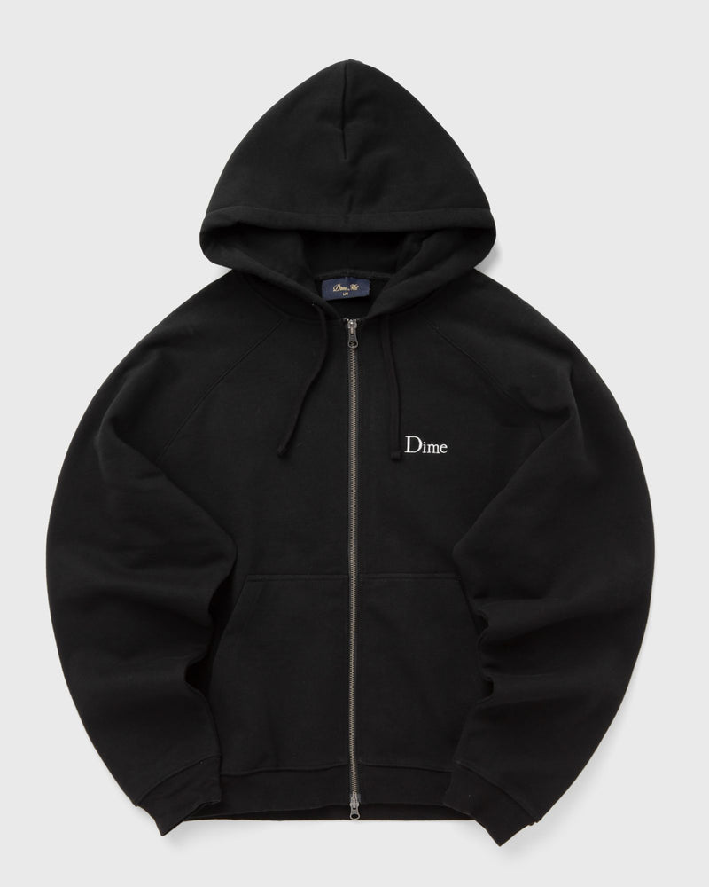 Dime Mtl Classic Small Logo Zip Hoodie Black