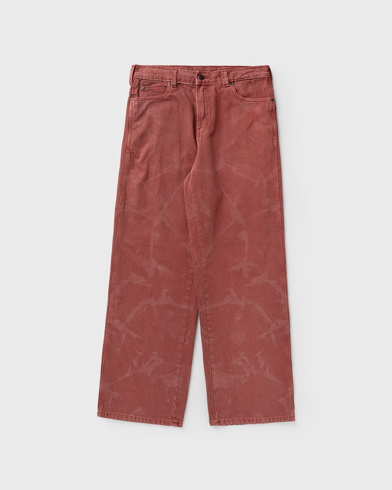 Dickies 963 Baggy Straight Work Jeans Red