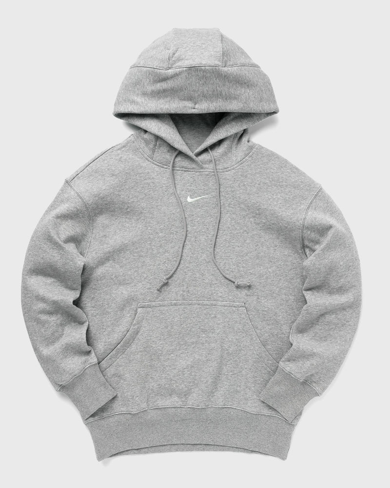 Nike Womens Phoenix Fleece Oversized Pullover Hoodie Grey