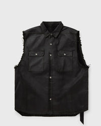 Rick Owens Denim Vest - Sl Tommy Jumbo Outershirt Black