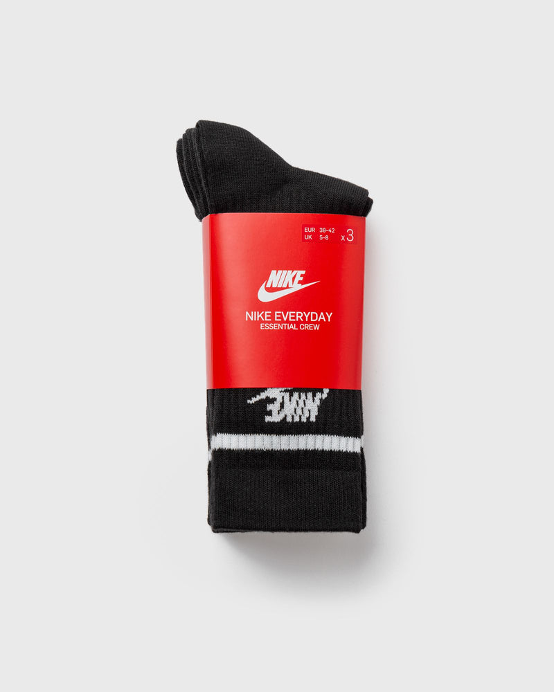 Nike Dri-Fit Everyday Essential Crew Socks (3 Pairs) Black