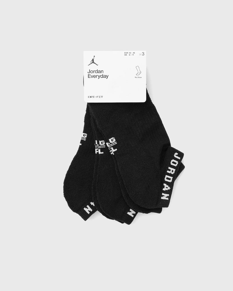 Jordan Everyday No-Show Socks (3 Pairs) Black