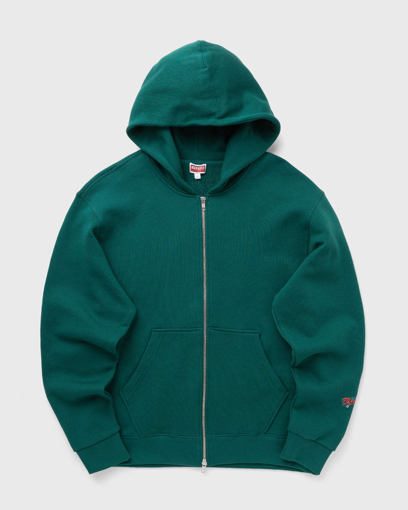 Kenzo Zip Up Hoodie Green