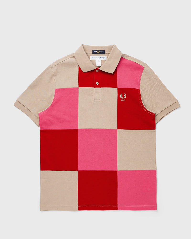 Comme des Garçons Shirt X Fred Perry Polo Knit Pink|beige
