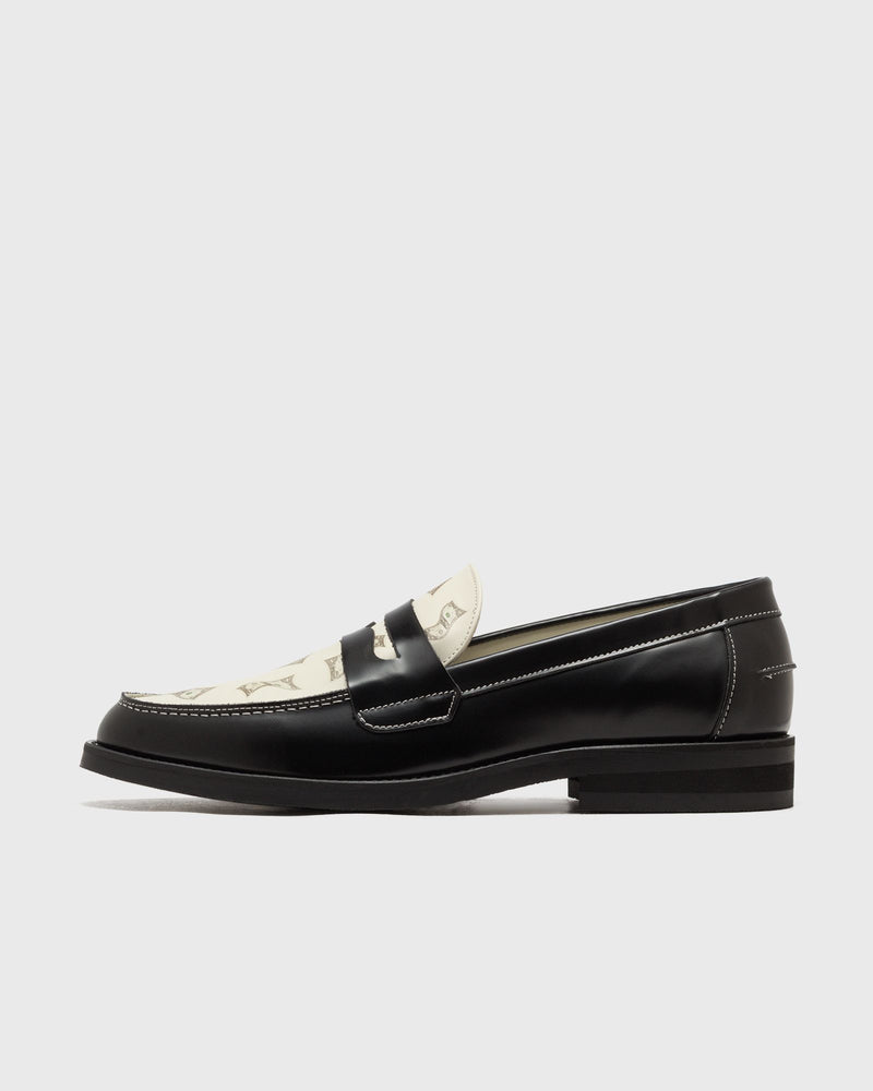 Duke & Dexter Wilde Dollar Bills Penny Loafer Black|white