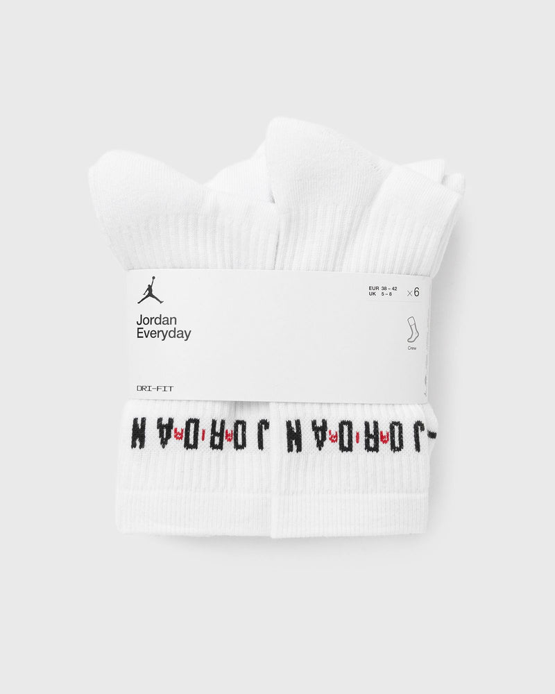 Jordan Everyday Crew Socks (6 Pairs) White