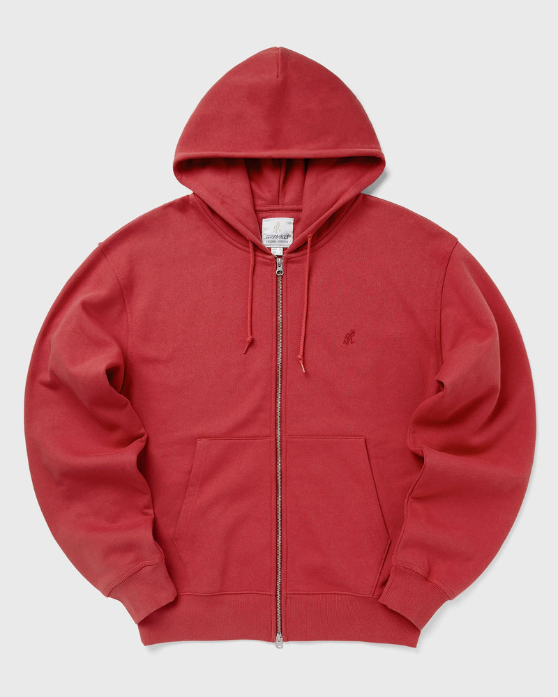 Gramicci One Point Zip Hooded Sweatshirt Red
