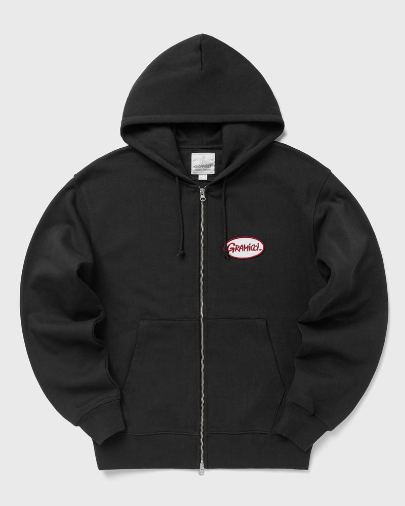Gramicci Oval Patch Zip Hooded Sweatshirt Black