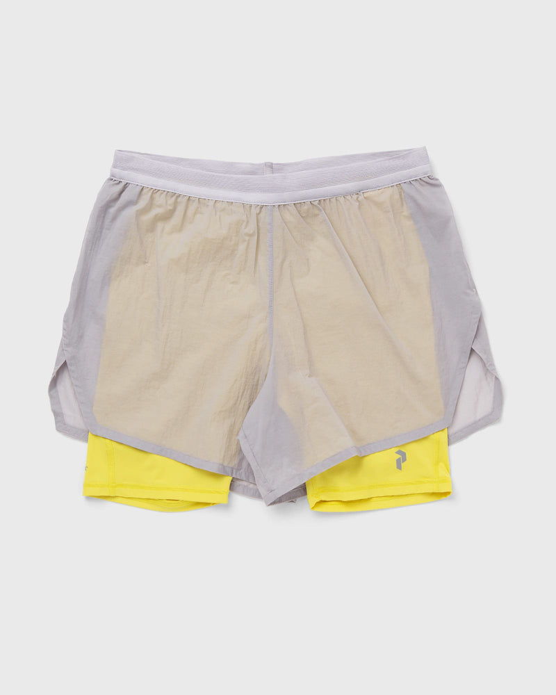 Peak Performance Discover 2-in-1 Shorts Grey|yellow